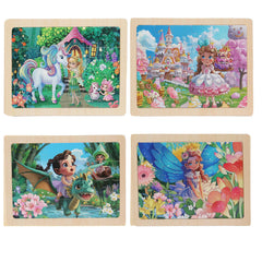 MAX JHQIQU unicorn wooden puzzle for imaginative play and motor skills
