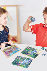MAX JHQIQU storage tray helps keep puzzles organized after use
