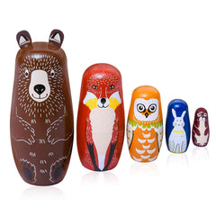 Maxshop Captain Bear nesting dolls stackable set for kids with layered reveal