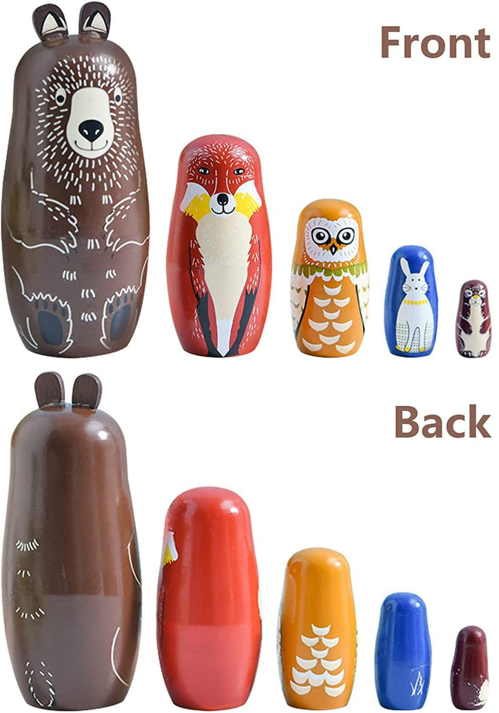 Maxshop Captain Bear dolls open by pulling ends to engage fine motor skills