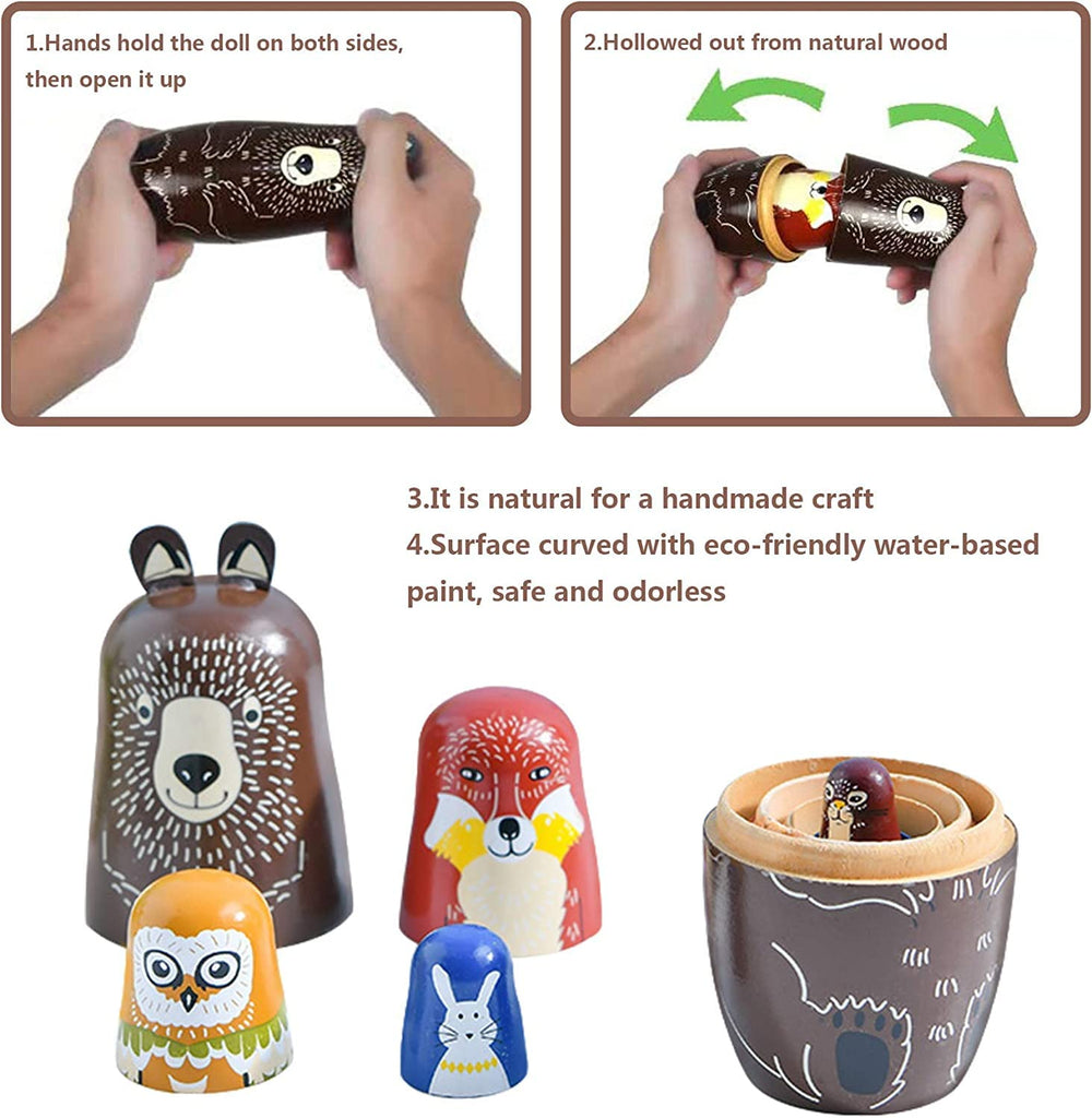 Maxshop nesting dolls serve as storage and charming home decor accents