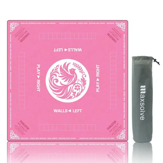 Maxsolve Mahjong Mat on table showing a large 31.5-inch play area