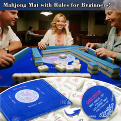 Maxsolve Mahjong Mat 3mm thick cushioning reduces wrist fatigue for long play.
