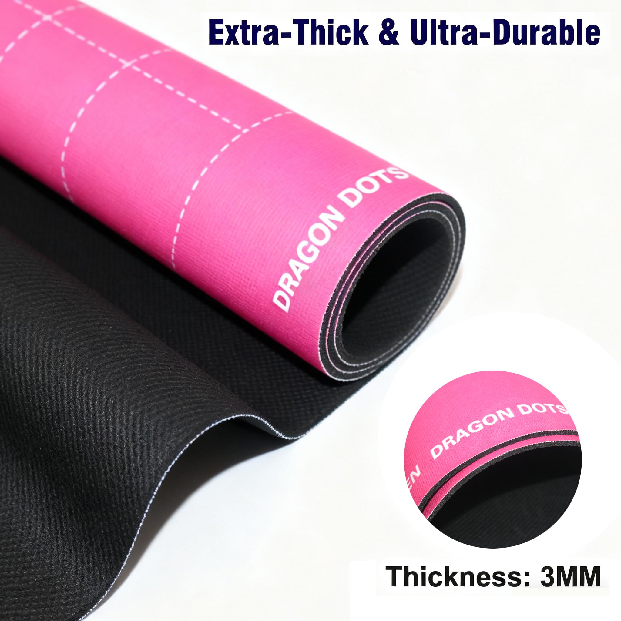 Easy-clean surface of the Maxsolve mat with damp cloth
