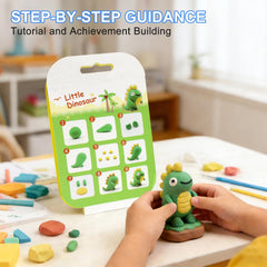 Maxsolve soft non-sticky clay gentle on little fingers.