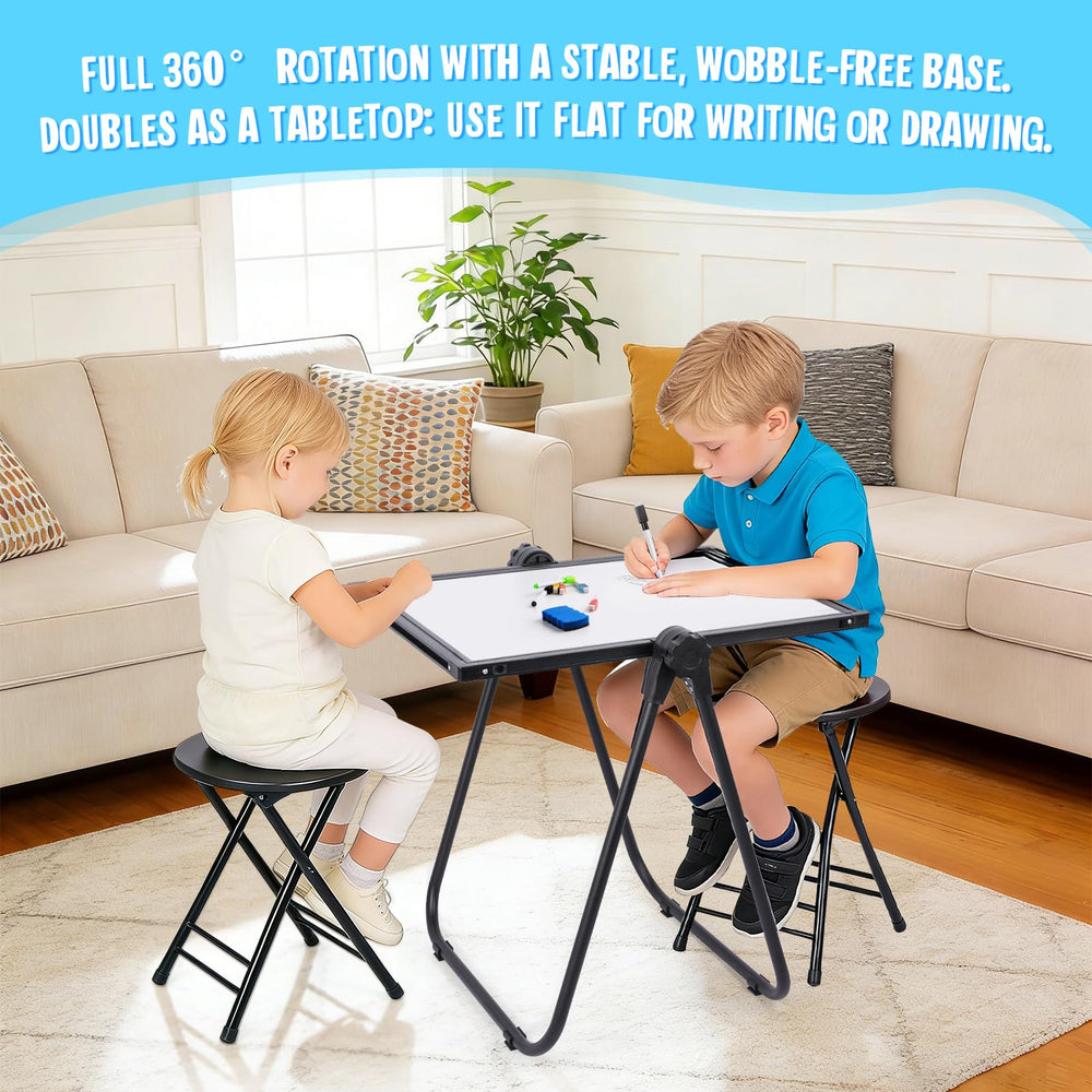 maxtek Kids Easel easy-wipe surface with vibrant marker lines