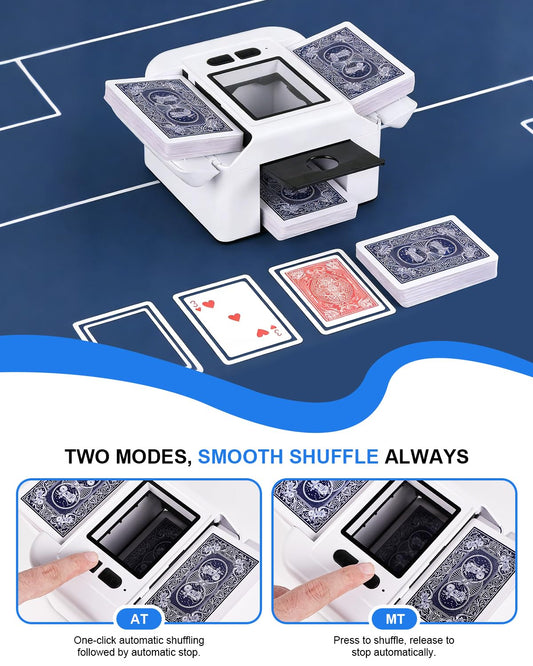MAXVINI M2 control panel showing auto and manual modes for quick shuffling.