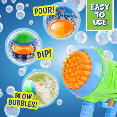 Maxx Bubbles Bubble Barrage bright design enhances backyard parties