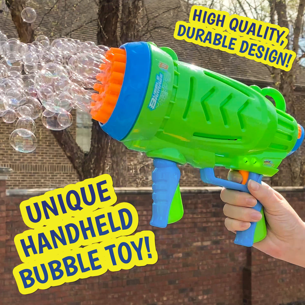 Maxx Bubbles Bubble Barrage in outdoor play scene with kids