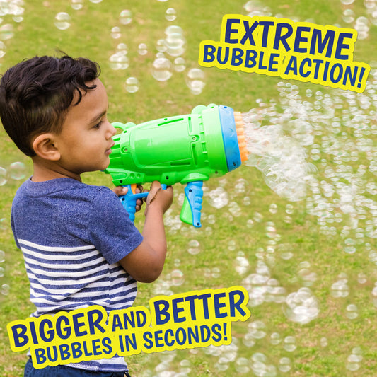 Maxx Bubbles Bubble Barrage trigger action for effortless bubbles