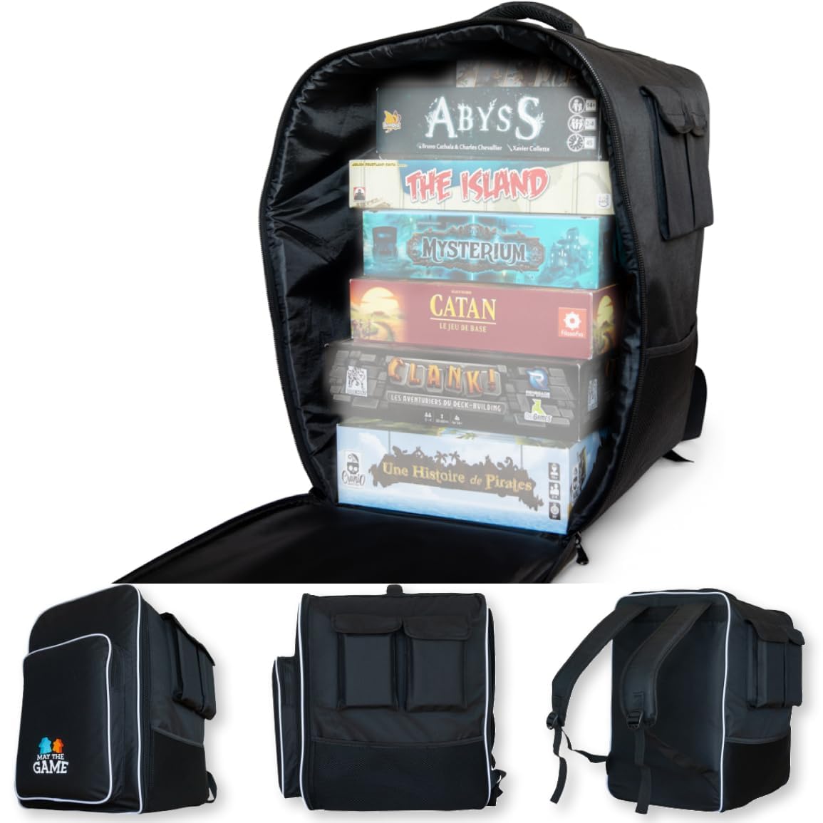 May the Game Bag front view showing large capacity for games
