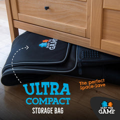 May the Game Bag side mesh pockets keep quick-access items ready during play
