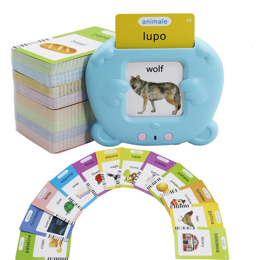 MAYAPHILOS 510 word Italian-English flash cards for bilingual word learning.