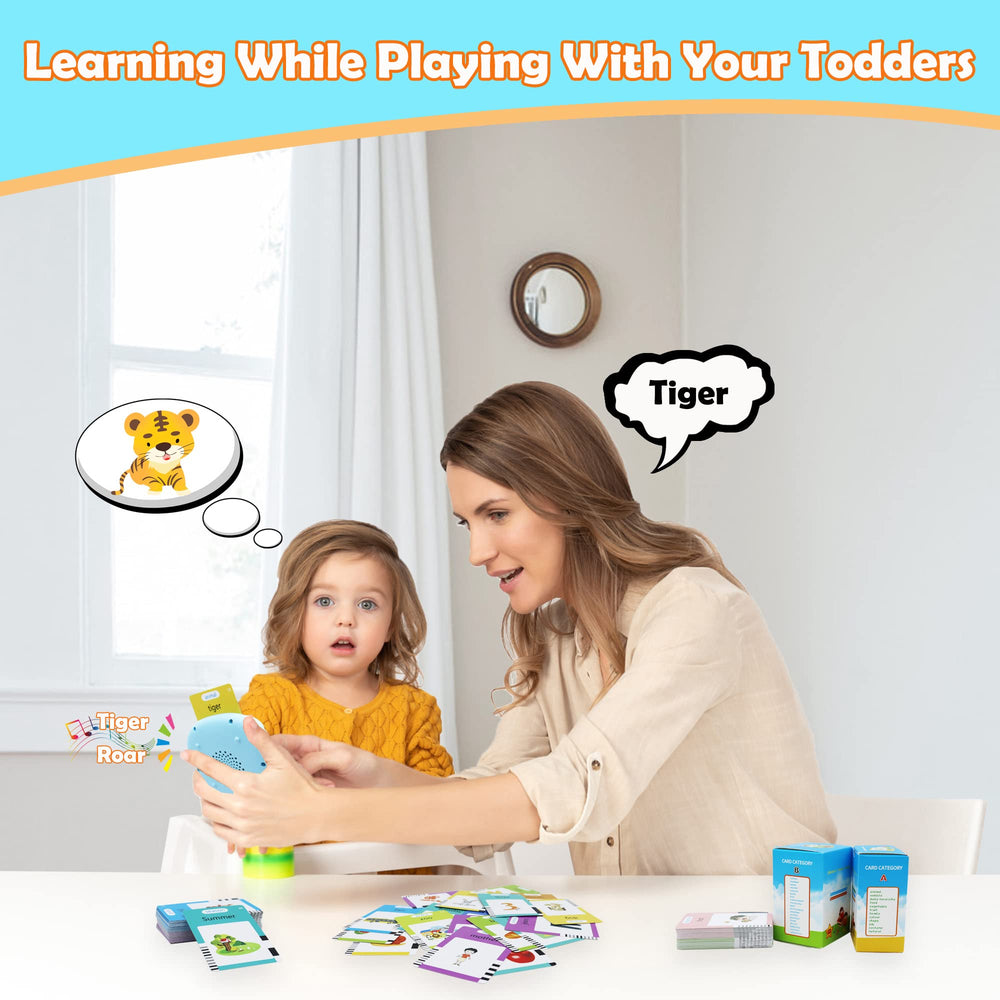 MAYAPHILOS card reader in action reading word cards for speech-like feedback