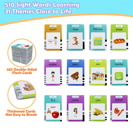 MAYAPHILOS talking flash cards in use with reader, speaking words aloud to engage kids