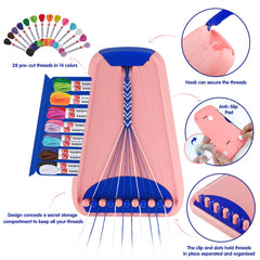Maynacs 28-thread bundles in 14 colors enable vibrant, creative projects.