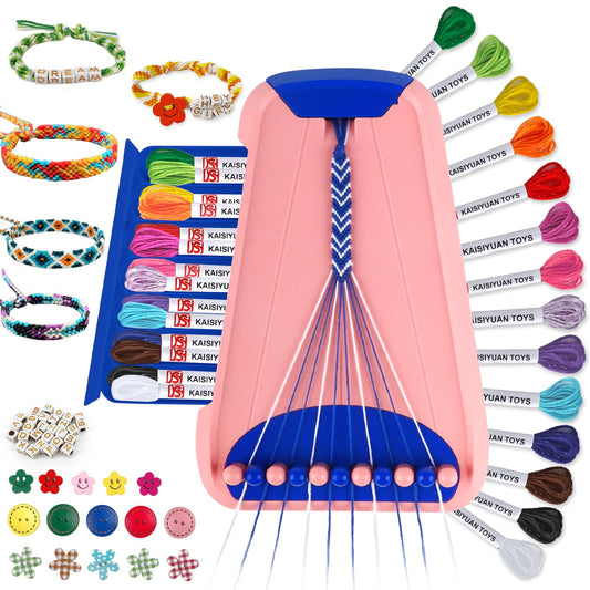 Maynacs bracelet kit dark-blue packaging for quick, kid-friendly bracelet crafting.