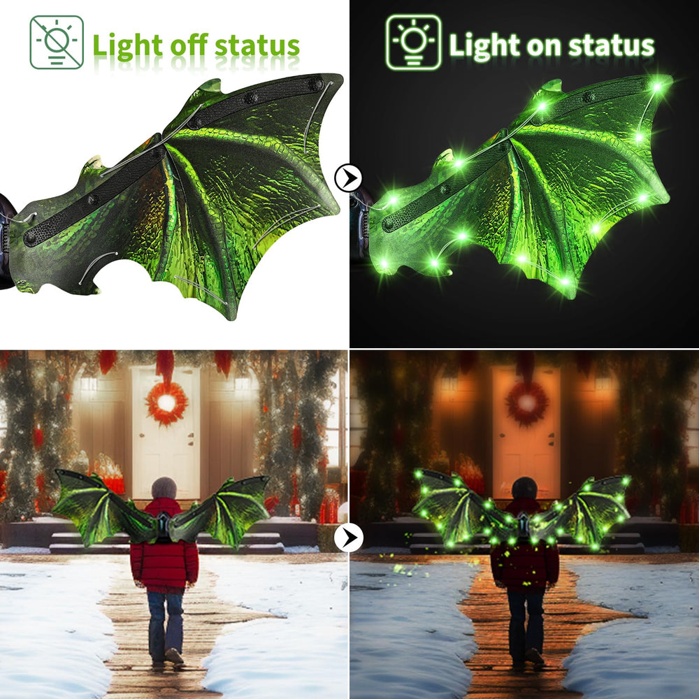 Maysida dragon wings with sound effects for heroic costume fun.