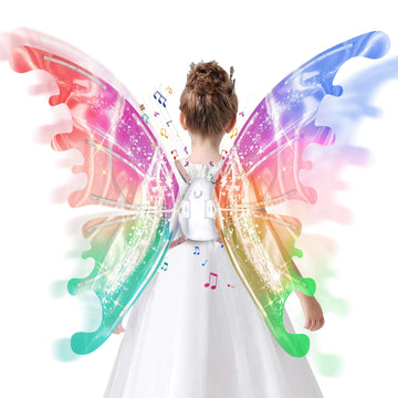 Maysida Electric Fairy Wings with LED glow for magical dress-up play.