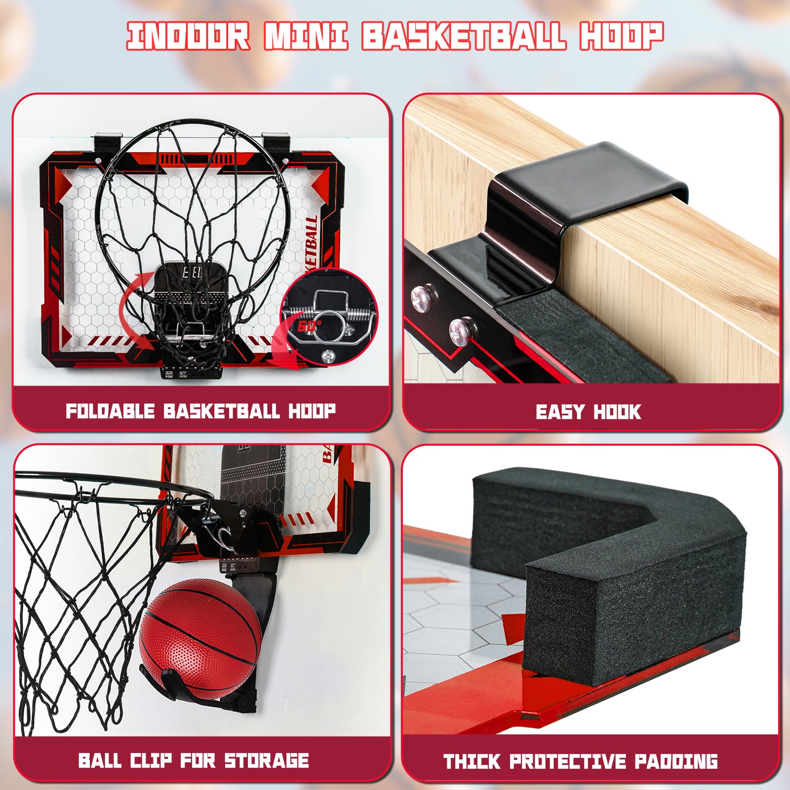 Maysida folding rim design for quick, clutter-free setup.