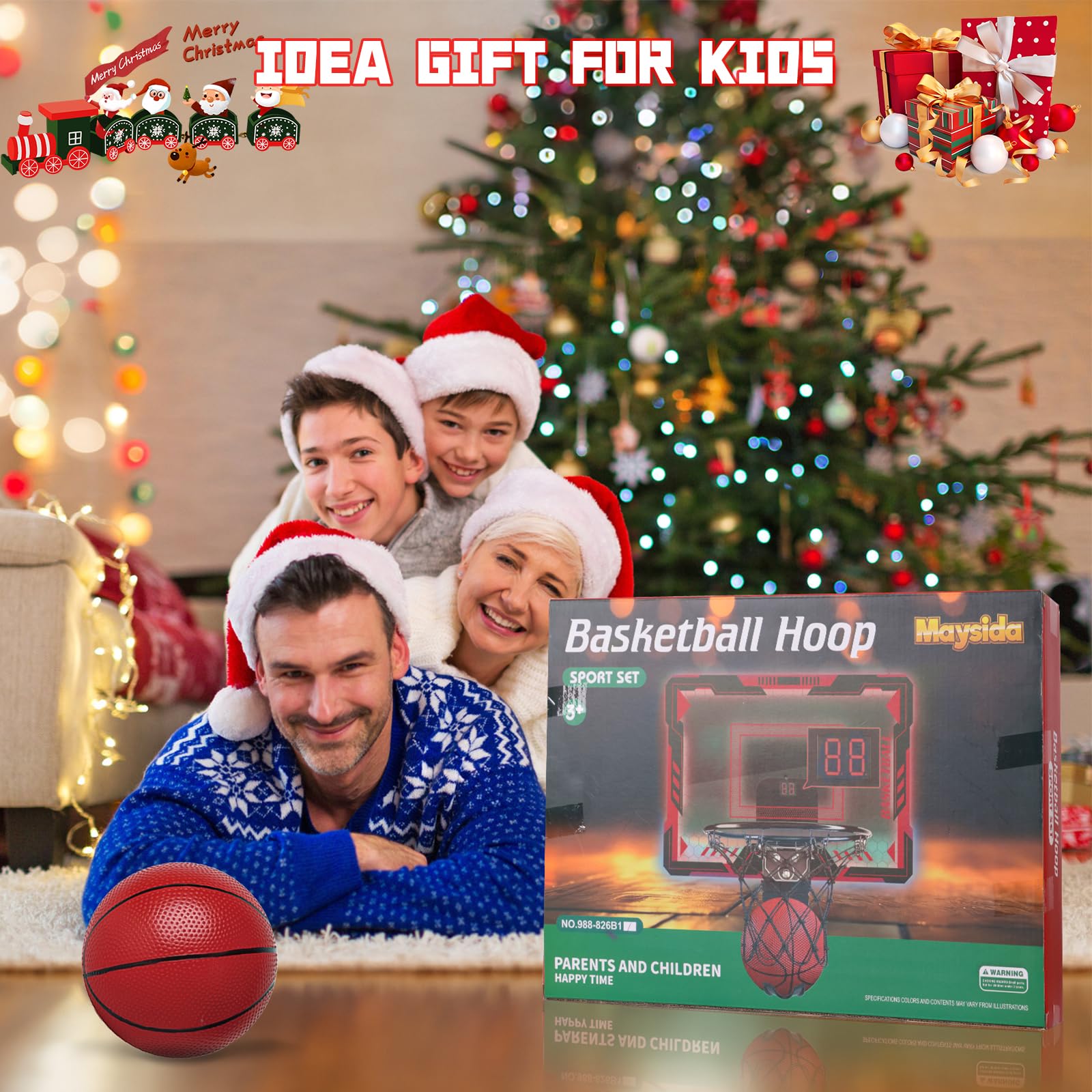 Maysida four balls included enables immediate family games.