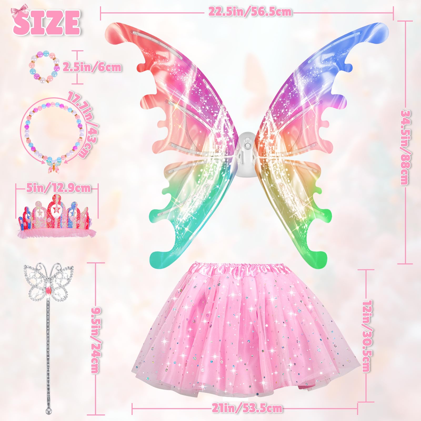 Maysida gift-ready princess costume set for birthdays and special occasions.