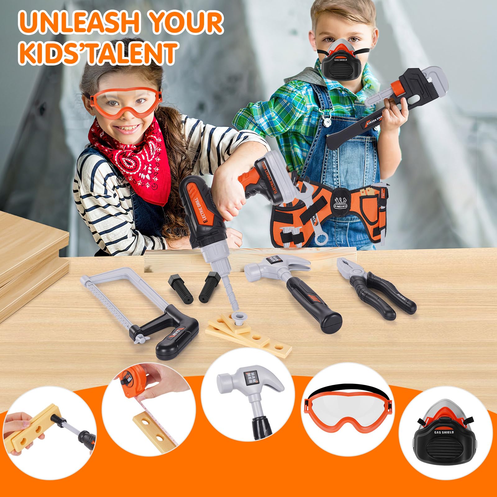 Maysida adjustable tool belt keeps tools accessible.