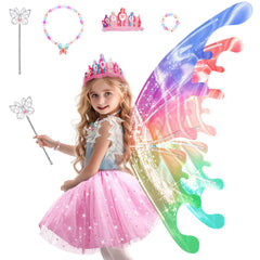 Maysida princess dress-up set with fluttering wings for imaginative play.