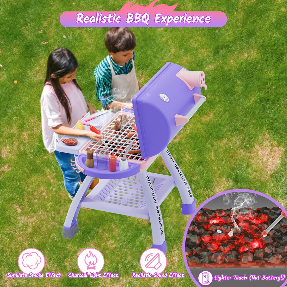 Maysida two-story grill structure supports expansive pretend play scenarios.