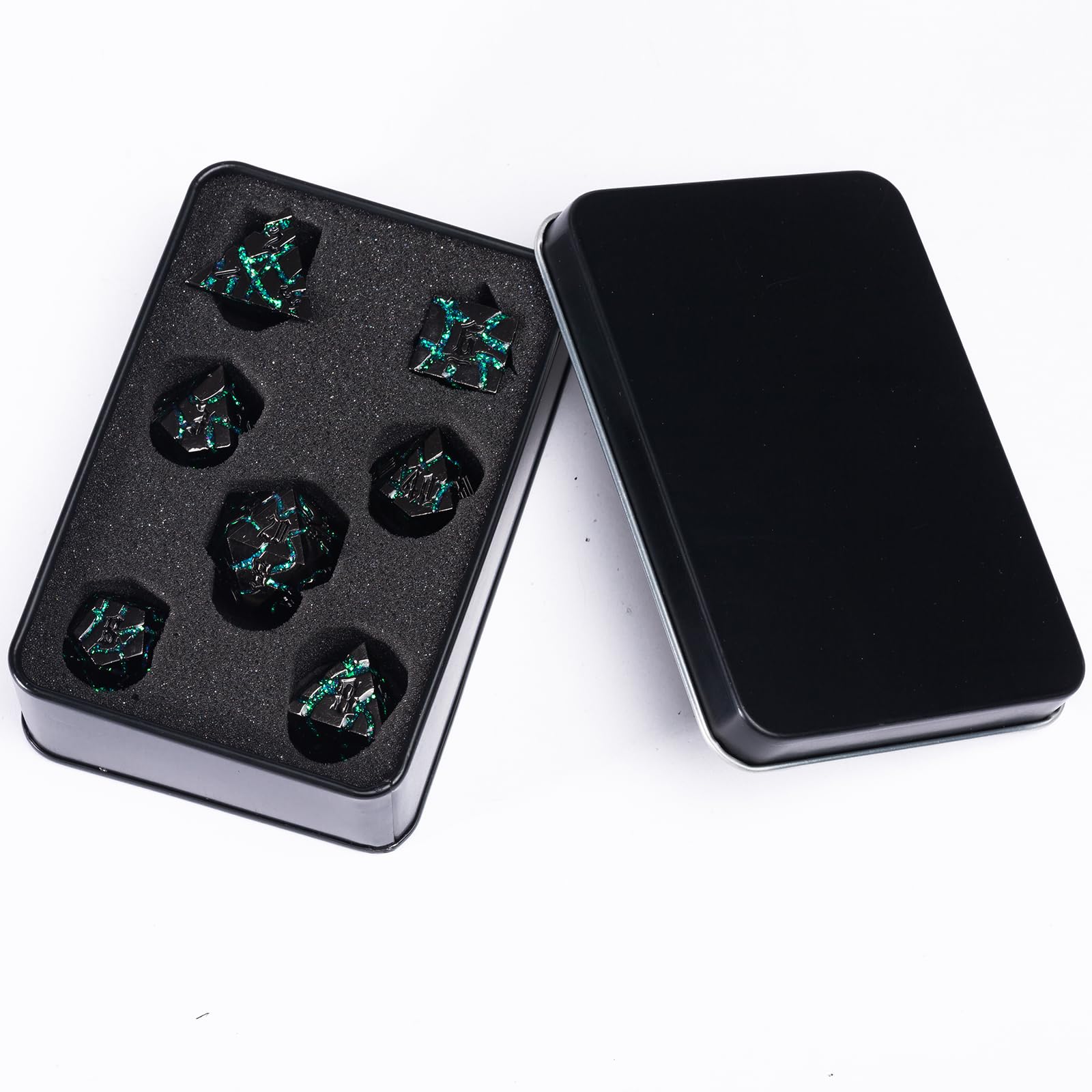 Maywin cracked rune full 7-piece set showcases premium metal craftsmanship