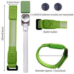 M.best LED bracelet with battery pack installed for immediate use