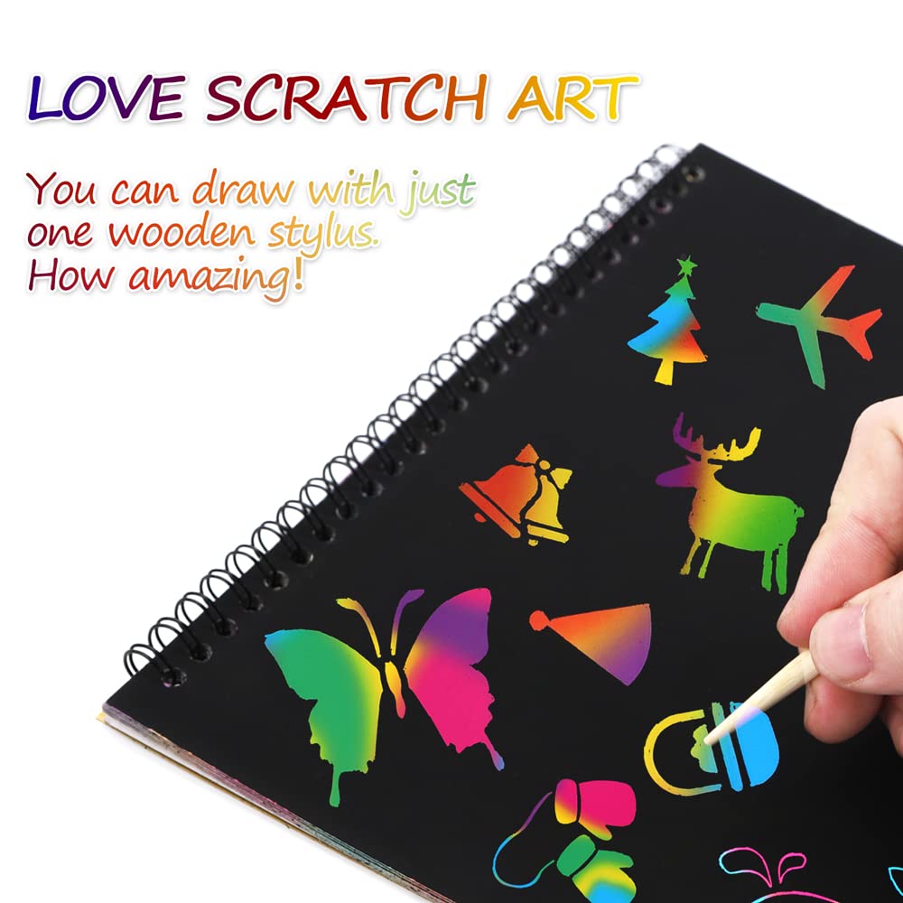 MBJRFU I&Art wooden scratch sticks enable precise, mess-free doodling