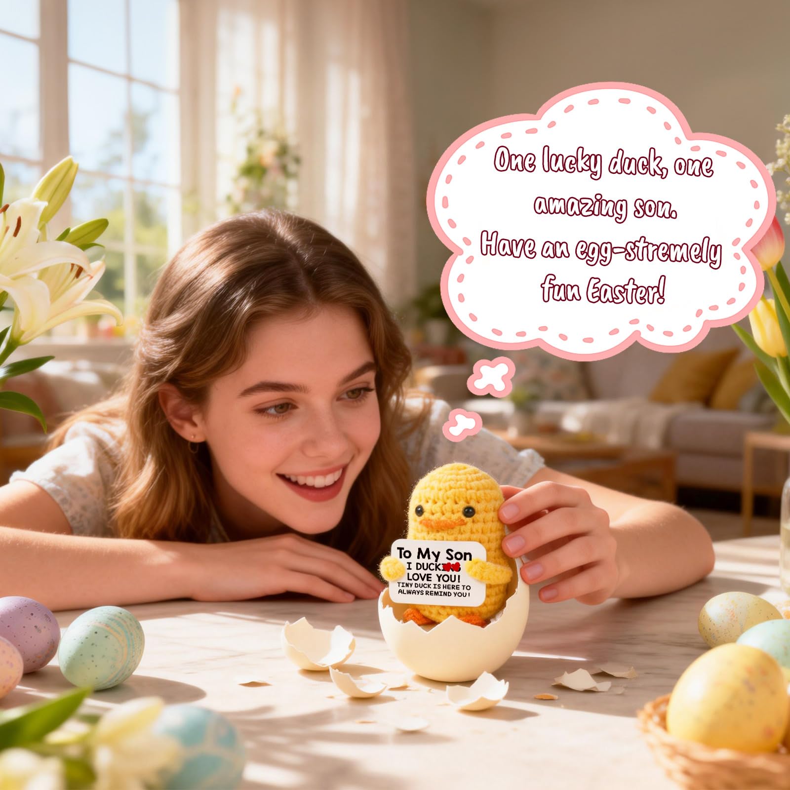 MBL crochet duck handcrafted knit emphasizes quality and care