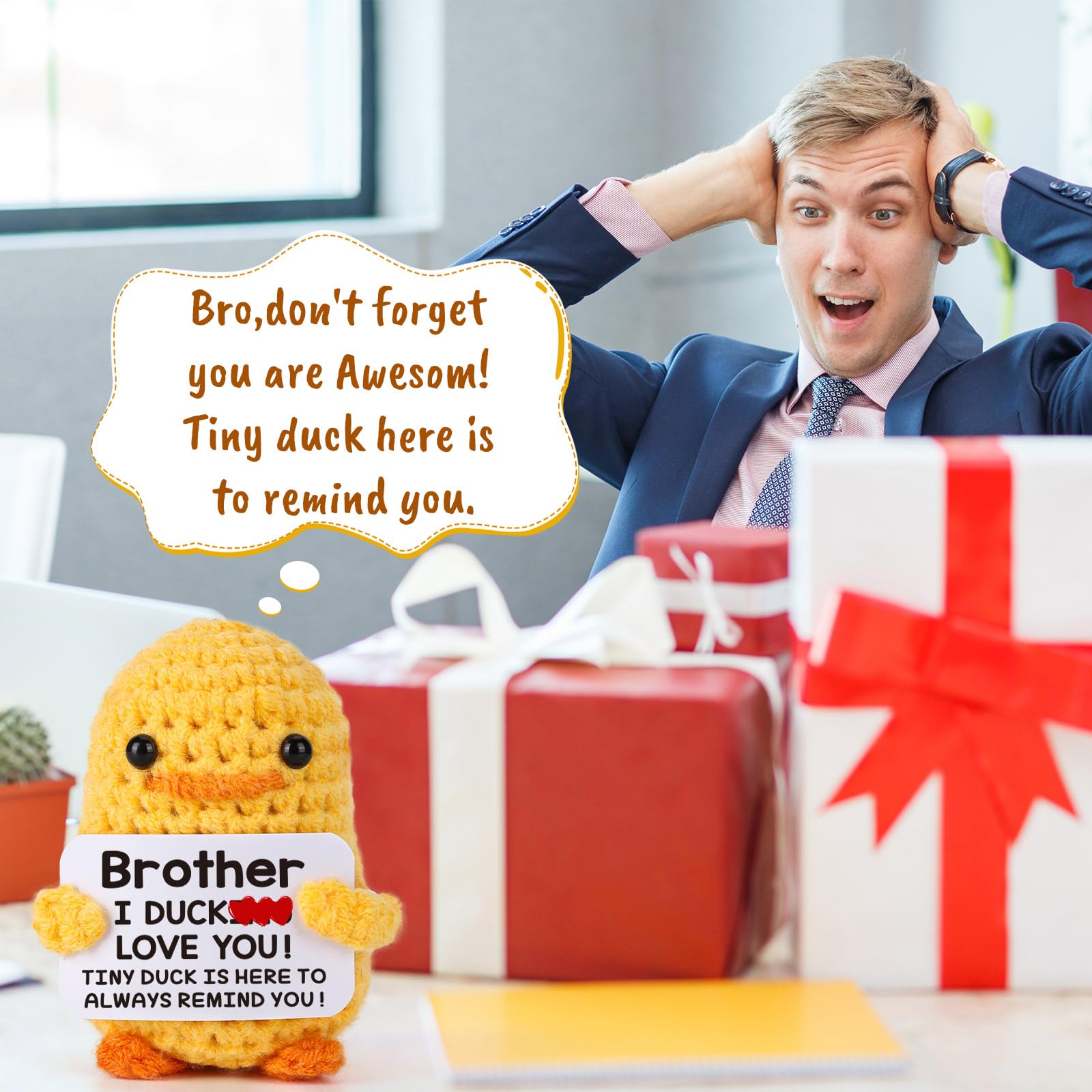 MBL graduation or Easter duck gift, compact and endearing