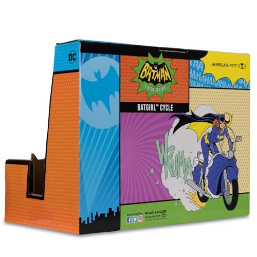 McFarlane DC Retro Batgirl Cycle ready for diorama display and action scenes