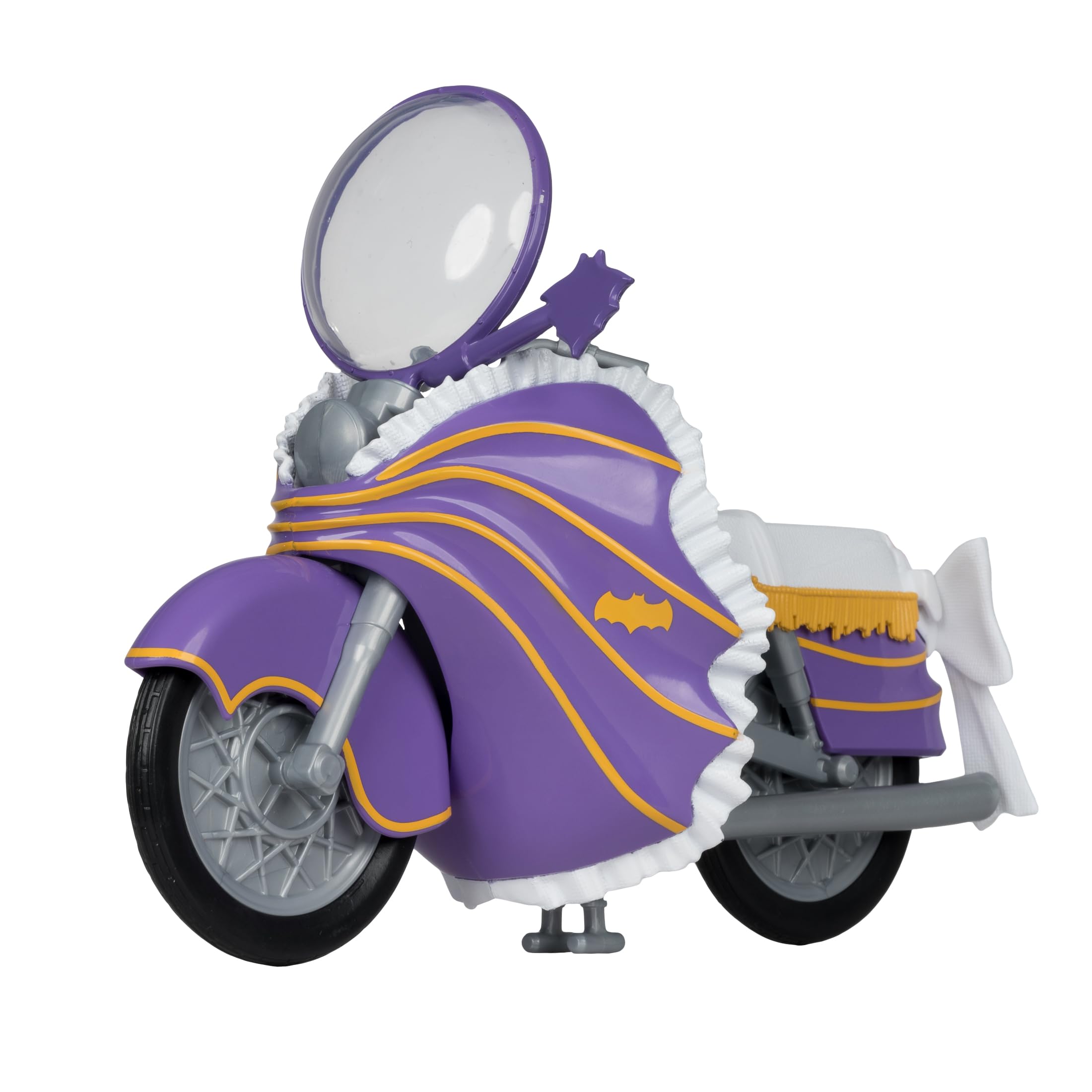 McFarlane DC Retro Batgirl Cycle front view for display
