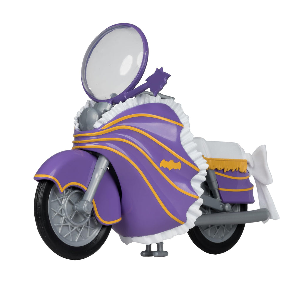McFarlane DC Retro Batgirl Cycle front view for display