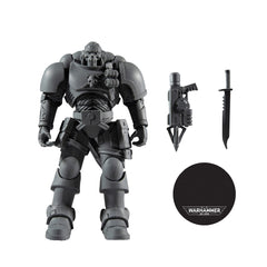 McFarlane Toys 7-inch Space Marine Reiver ready for display.
