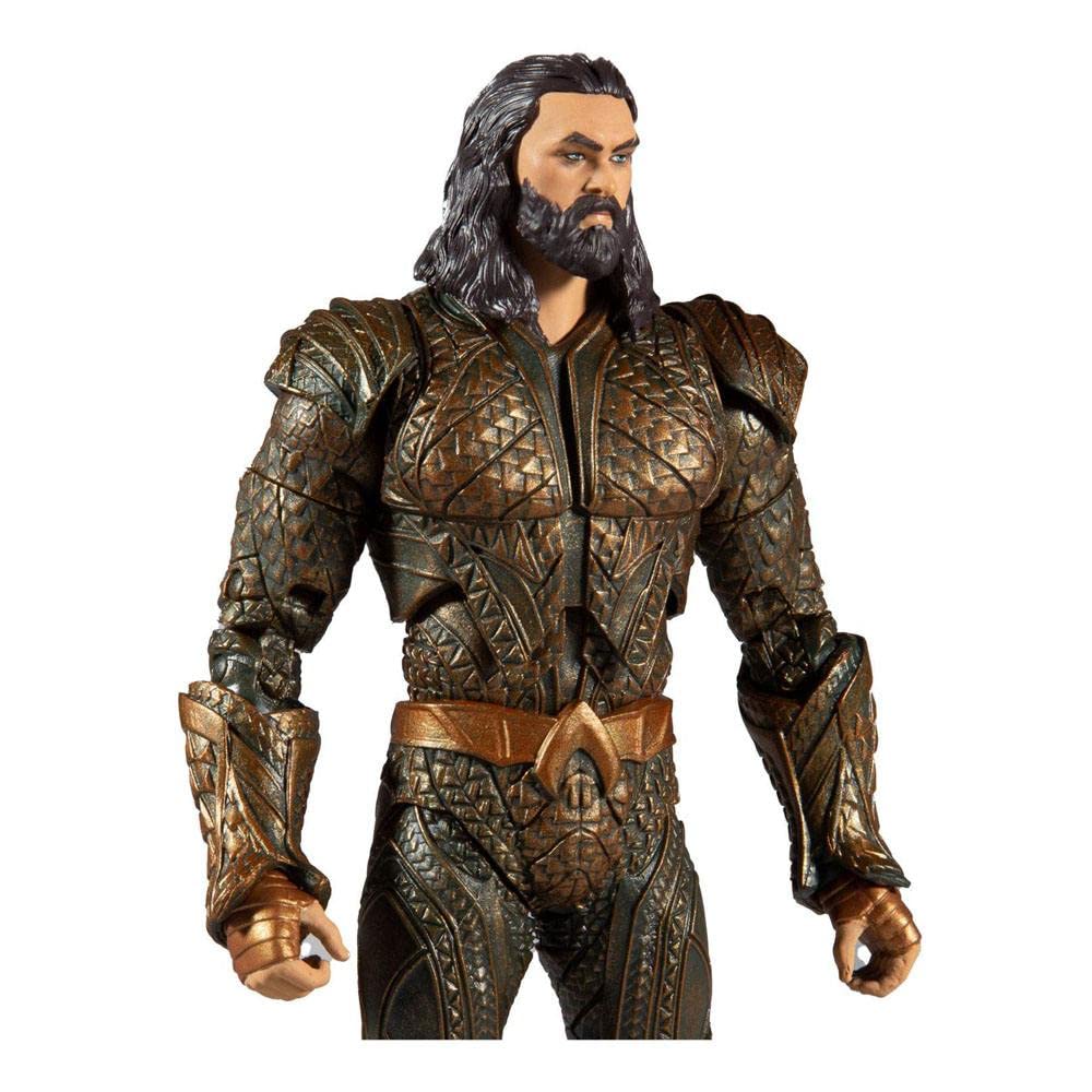 McFarlane Toys Aquaman 7-inch figure art card back with biography text