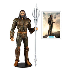 McFarlane Toys Aquaman 7-inch figure front view, film-inspired display appeal