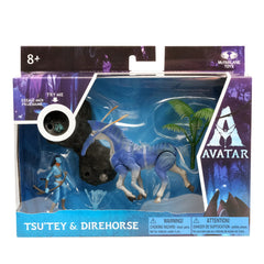 McFarlane Toys Avatar Tsu'tey 2.5-inch figure alongside set