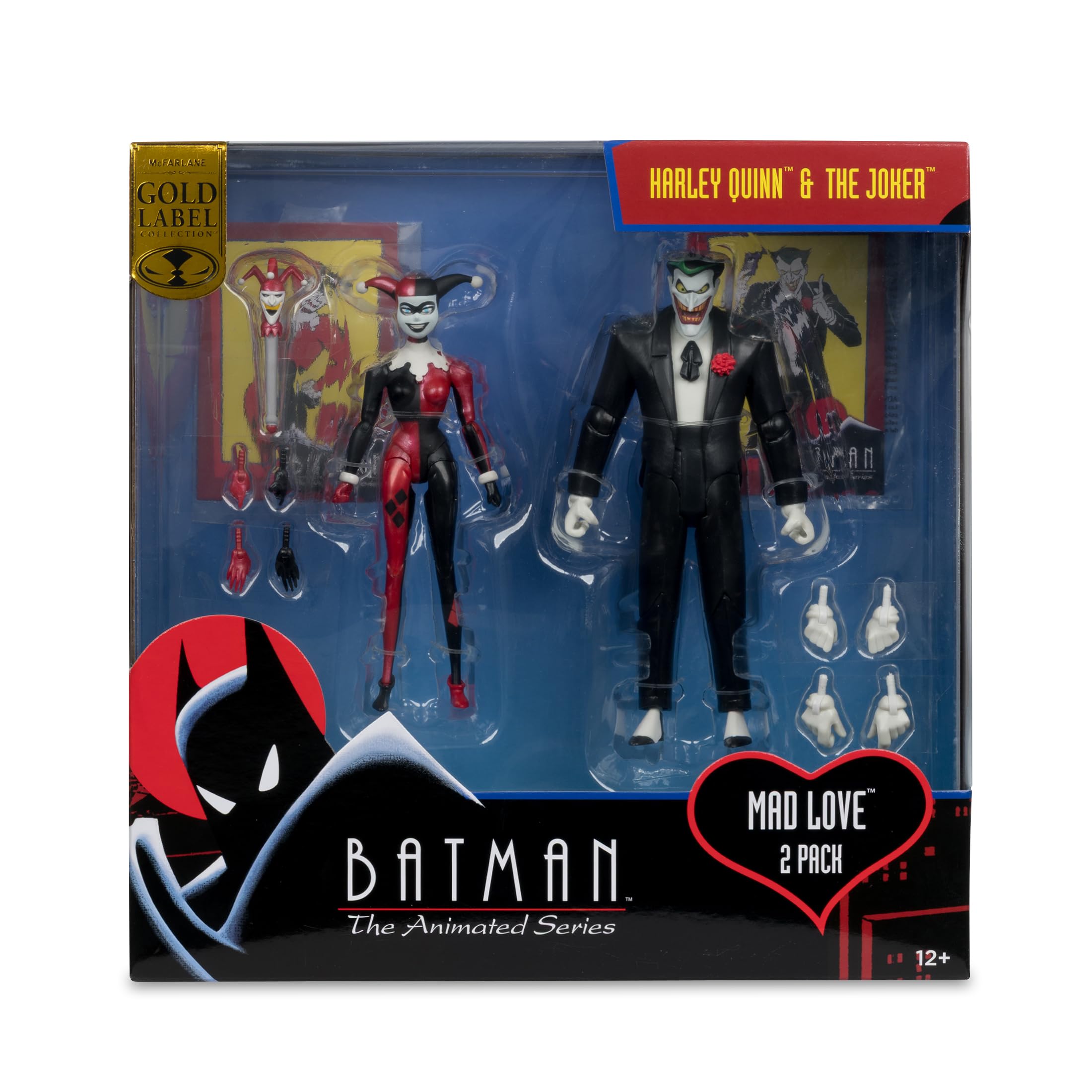 McFarlane Toys collectible art cards featuring both characters.