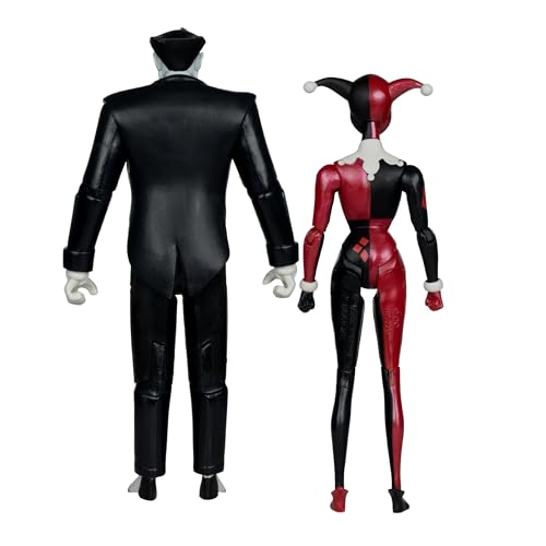 McFarlane Toys Harley Quinn 6-inch figure for shelf display.
