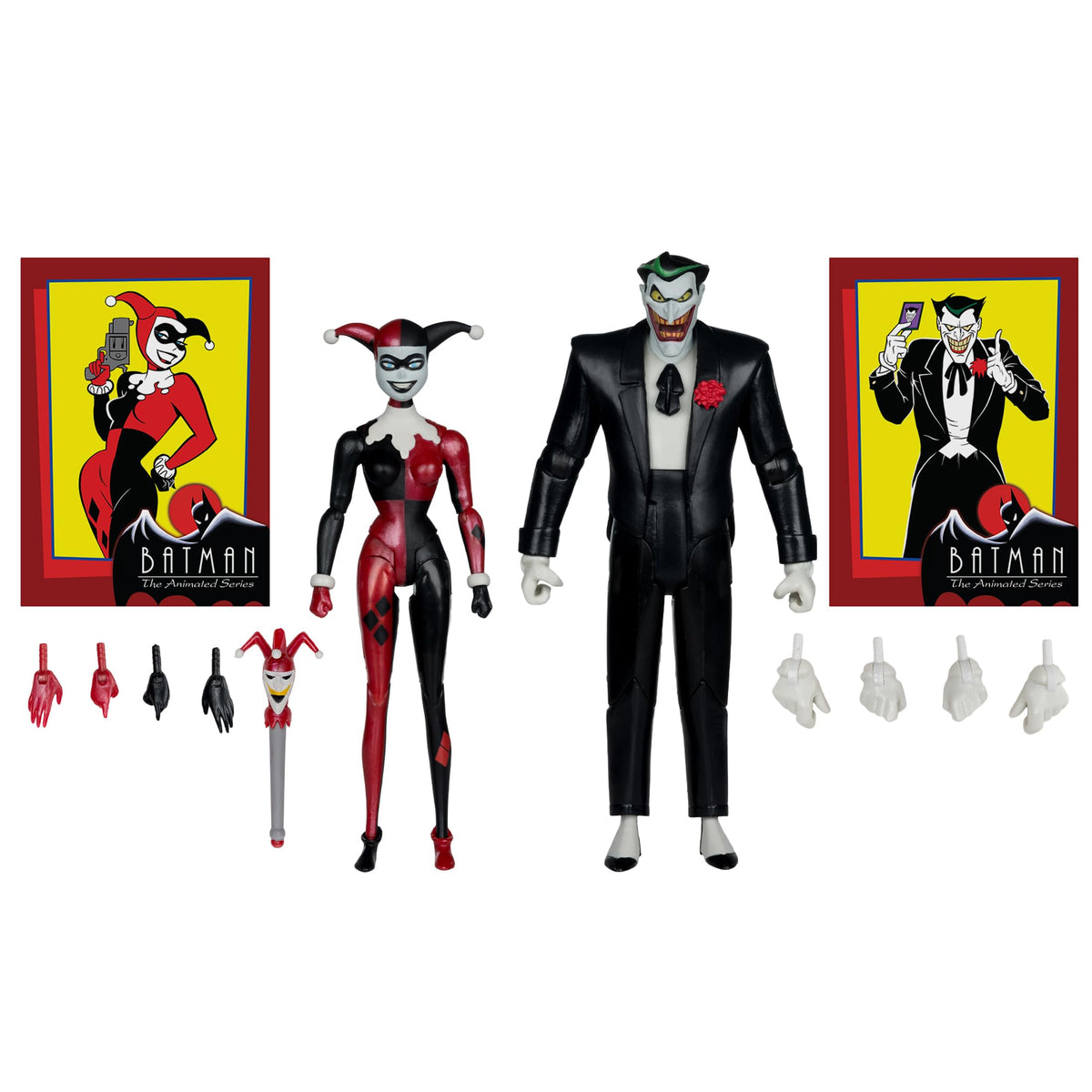 McFarlane Toys Harley Quinn staff accessory for dynamic display.