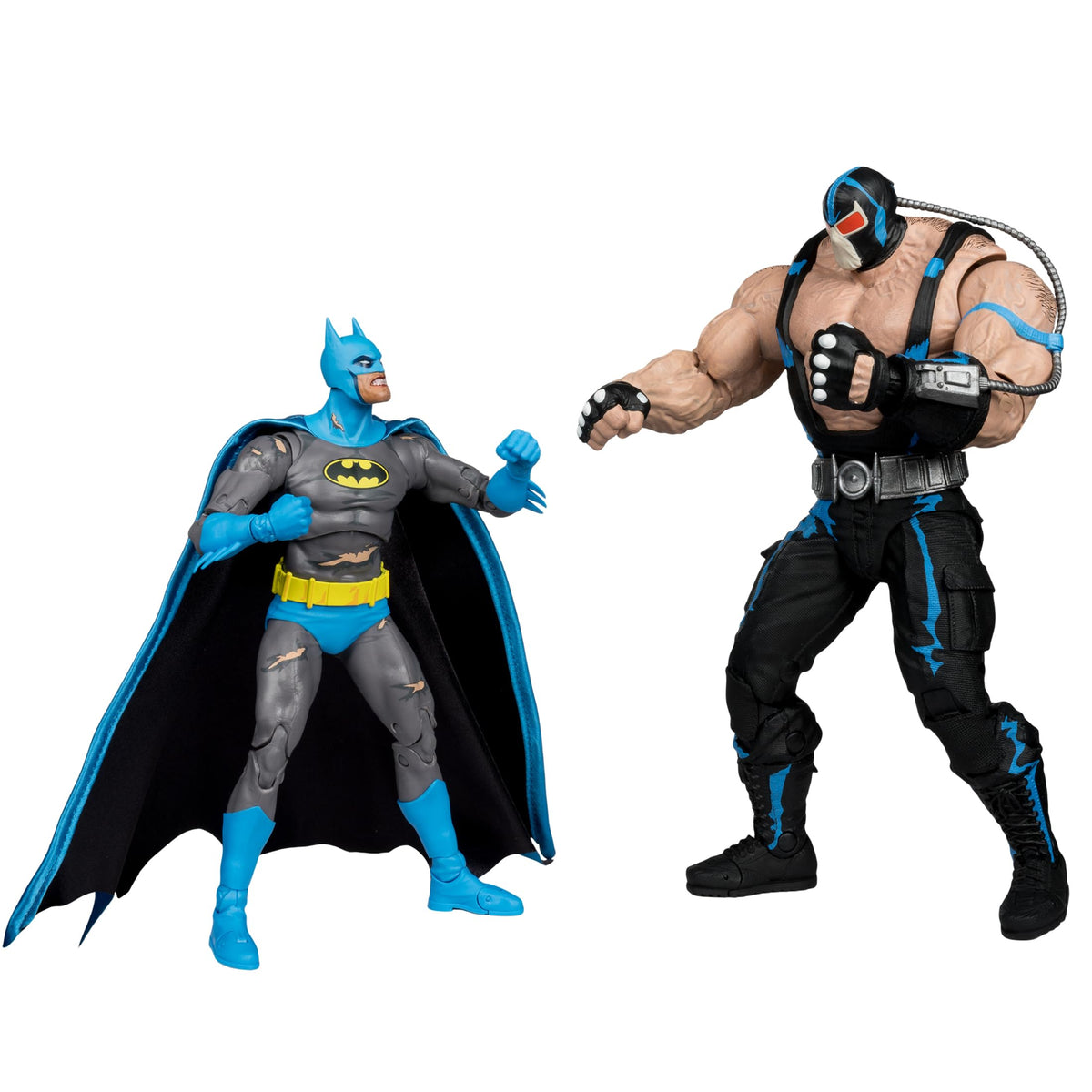 McFarlane Toys Batman vs Bane 7 inch figure front view for dynamic display
