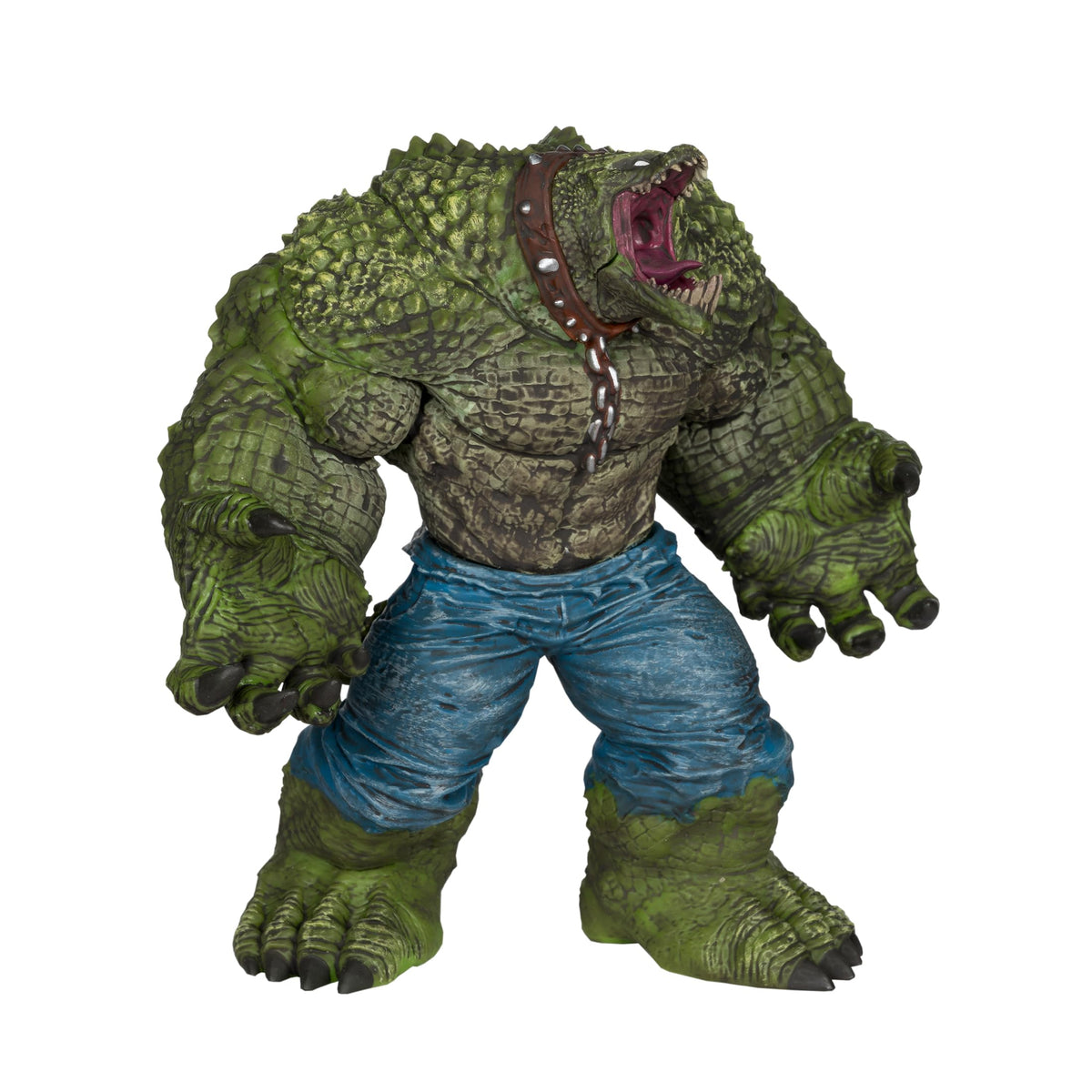 McFarlane Toys DC Direct Killer Croc front view highlights vivid sculpt and ready-to-display presence.