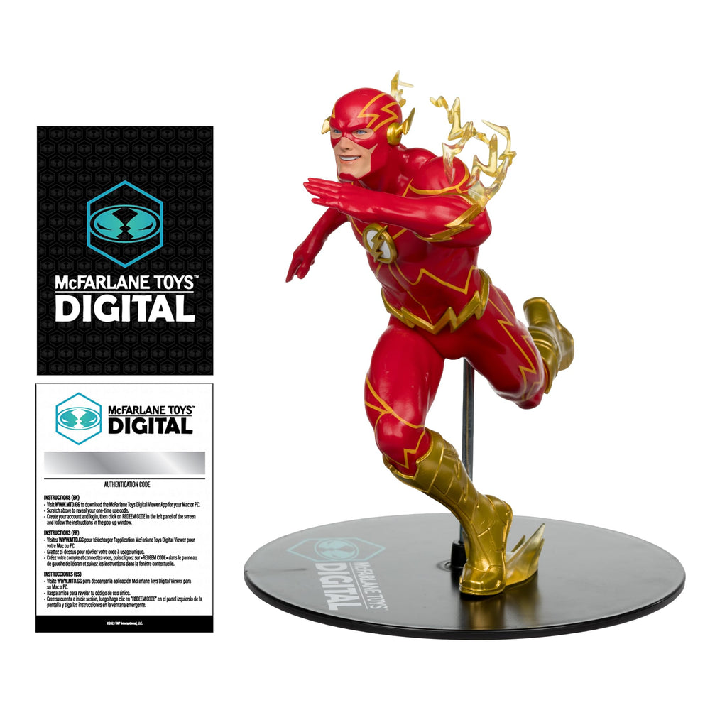 McFarlane Toys DC Direct The Flash 1:6 statue front view highlights premium display quality