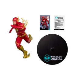 McFarlane Toys DC Direct The Flash art card and base enhance display value