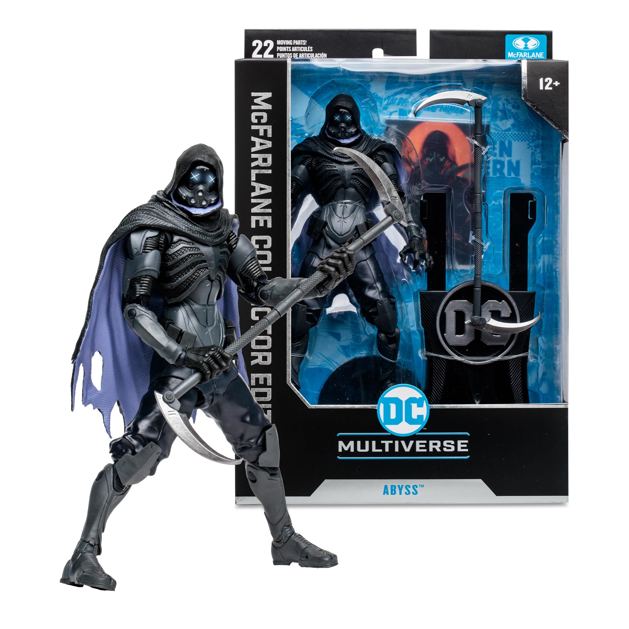 McFarlane Toys DC Multiverse Abyss art card back contains the biography