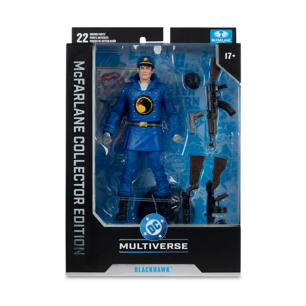 McFarlane Toys Blackhawk art card back includes character biography